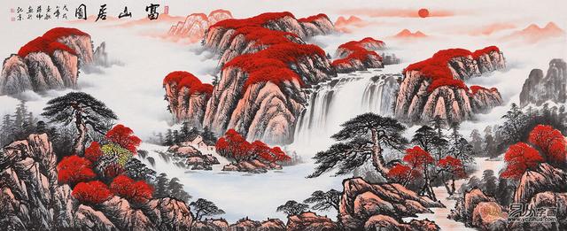 想要新中式家居挂画，山水画搭配家居韵味十足